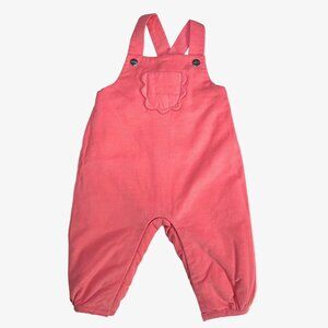 Jacadi – Baby Girl Velvet Overalls (6-9 Months)